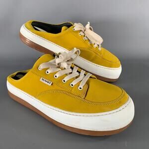 SUNNEI Size 11 Yellow White Slip On Sneakers